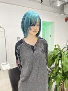 ギア(GEAR.) レイヤーボブ×エメラルドグリーン
