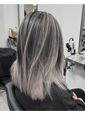 ふるブリーチベースから作るバレイヤージュ