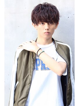 ネイビー(NAVY) 【NAVY】ハーフスパイラルパーマ×ショートマッシュ☆イメチェン