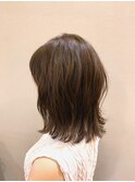 ルーズな質感ロブ◎ミントベージュ
