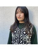 ロングヘア　グラデーションカラー