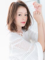 スアビスサロンハナレ 越谷レイクタウン(suavis salon HANARE) 越谷/髪質改善　かきあげバング×ゆるふわAラインボブ♪a