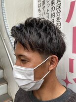 クオリス 上板橋店(QUALIS) 夏爽やかツーブロ束感アップバング【モテ髪ショート】