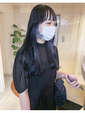 ソワンドブレスセルン 心斎橋(soin de brace cerne) 黒髪×インナーブルーシルバー