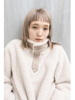 ユー トゥ イーズ(U too e's) 《Utoo e's つくば美容室 》ワイドバング×ベージュ(Genta)