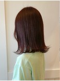髪質改善水素カラー☆外はねミディアム