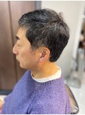 大人カッコいい30代40代50代以上アップバンクショート