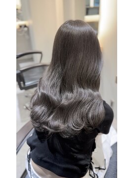 サロンドミルク 新百合ヶ丘店(salon de MiLK) ミルクティーベージュグレージュハイトーンダブルカラーインナー