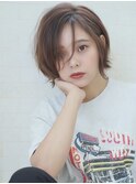 レイヤーカット/小顔カット/ウルフカット/ベージュ[新宿駅]