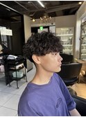 波巻きスパイラルパーマ　波巻きパーマ　スパイラルパーマ