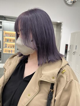 ヘアサロン ドット トウキョウ カラー 町田店(hair salon dot. tokyo color) 黒髪/グレーベージュ/レイヤーロング
