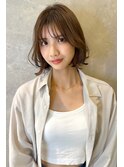 外ハネフェイスレイヤーボブ　n12.25