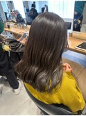 <神山未来>ブリーチなしダブルカラーオリーブベージュ