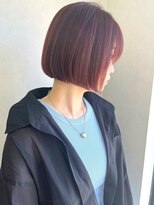 スターズ 川越店(STARS)&nbsp;丸みボブ　切りっぱなしボブ　ピンクブラウン　20代30代