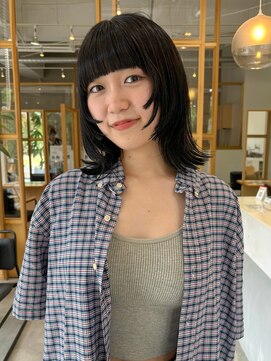 フェリア 梅田(FERIA) お顔周りレイヤー×アッシュブラック