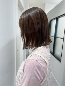 マッシュ 天王寺あべの(MASHU) 夏ボブ×オリーブベージュ