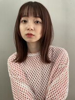 エヌアイ オモテサンドウ(ni omotesando)&nbsp;重めバング ストレートヘア 外ハネ【肥田亜沙美】