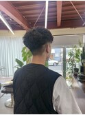 ツイストスパイラルパーマメンズマッシュ