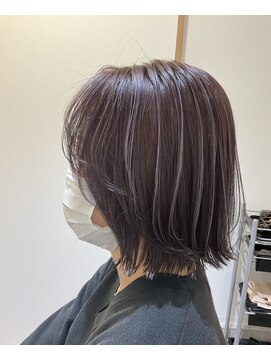 クク(coucou) 透明感シアカラー×顔まわりカット