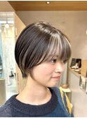 ミニウルフレイヤーカット顔周りカット前髪カットショート/横浜