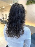 ロング×スパイラルパーマ