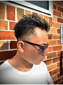 オールバックショート