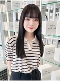 グレーブラックの韓国風レイヤースタイル01