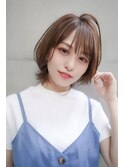 【GEEKS渋谷】レイヤーボブ/夏カラー/ベージュ/20代30代/ウルフ
