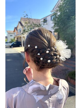 モロ(moro) 花火大会向け浴衣ヘアセット