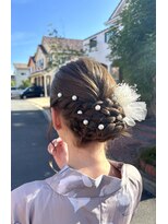 モロ(moro) 花火大会向け浴衣ヘアセット