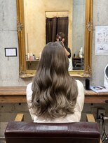 美容室カードル 新小岩店(Cadre)&nbsp;ブリーチオンカラー/アッシュベージュ/艶カラー/新小岩