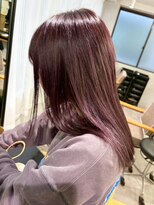 ミュラ(mulah)&nbsp;暖色カラーピンクラベンダー＊艶髪ストレートボルドーカラー