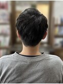 メンズリクルートアップバング大人メンズ刈り上げショート大人