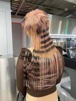 オーン(OOn)&nbsp;ペールピンク×ブラックのボーダーデザイン