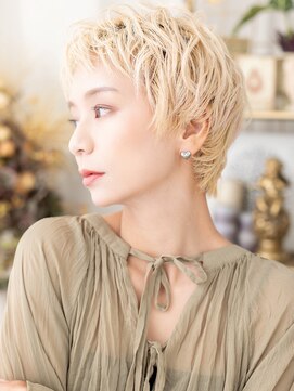 カバーヘア イヴ 戸頭店(COVER HAIR EVE) フレンチカジュアルマッシュショートパーマb戸頭10代20代30代