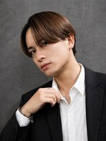 アウル 心斎橋(owl)&nbsp;曲がる縮毛矯正×センターパート×ニュアンスパーマ×men's