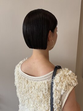ニア(nir.) ナチュラルショートボブ髪型20代30代40代50代前髪あり
