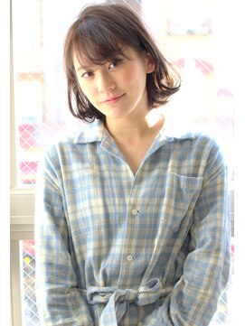 ミュージアム(MUSEUM) ■MUSEUM■ミントアッシュで柔らか☆耳かけ外ハネボブ！