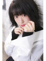 アジールヘア 所沢プロペ通り店(agir hair)&nbsp;オシャレ感満載の切りっぱなし風外ハネ【所沢】