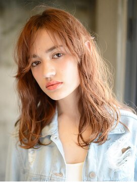 アースオーセンティック 所沢店(EARTH Authentic) クール&フェミニンなシースルーワイドバングスタイル