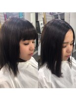 ビーヘアサロン(Beee hair salon)&nbsp;【渋谷エクステBeee/安部 郁美】A/W NewStyle前髪エクステ