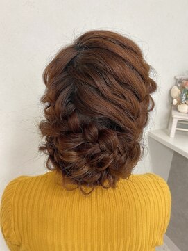 ヘアーセットサロン ピンキー(Hairset Salon Pinky) Pinky.編み込みアップへあ