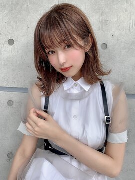 ウィル 横浜(WILL) 【WILL】クールスモーキーベージュ×切りっぱなしロブ