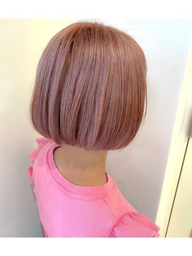 モリオ フロム ロンドン イオンモール 熊本店(morio FROM LONDON) 【morio熊本】ミニボブ×ハイトーンピンク