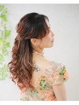 ヘアメイクアンドフォトスタジオ ベストシーン 有楽町 東京交通会館 ハーフアップ
