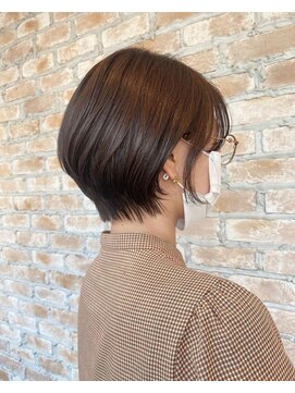 ヘアリラクゼーション クインズベリー(Hair Relaxation Queen's Berry) ショートカット×マロンベージュ