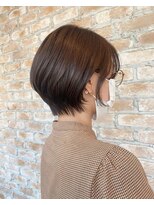 ヘアリラクゼーション クインズベリー(Hair Relaxation Queen's Berry) ショートカット×マロンベージュ