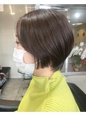 前下がり×絶壁解消×ひし形ショートボブ