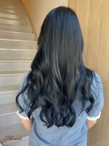 ジル アンク(Jill ankh)&nbsp;《Jill ankh 姫路駅前》ディープブルー　ダブルカラー　韓国風