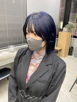 テトヘアー(teto hair) ラベンダーアッシュ ブルーブラック ボブ